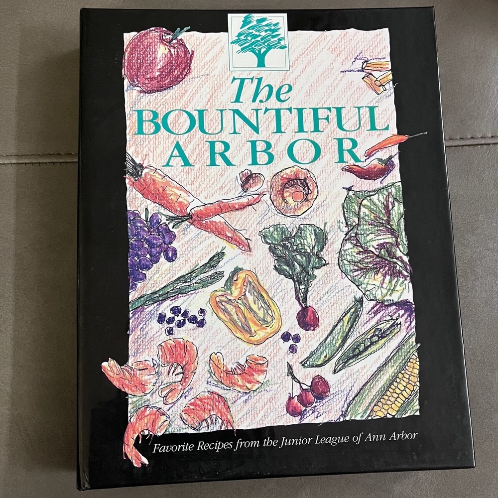 Junior League of Ann Arbor The Bountiful Arbor Cookbook 1994 Spiral OS Vintage